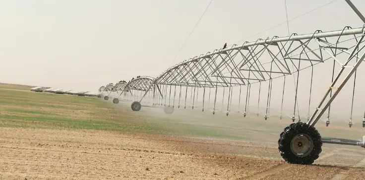 500kW solar water pumping and irrigation system supporting large-scale agricultural development in Sudan.
