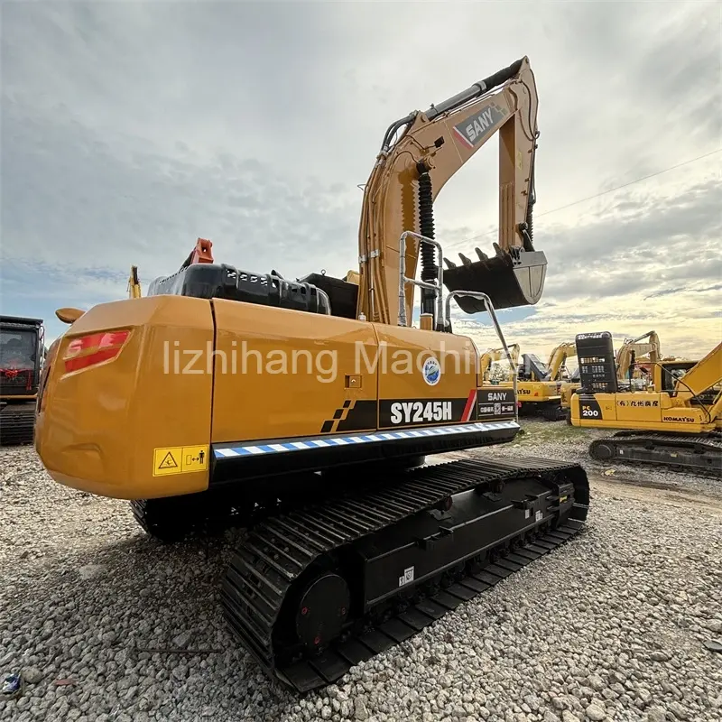 Durable second-hand SANY 245H excavator machinery sold at a low price