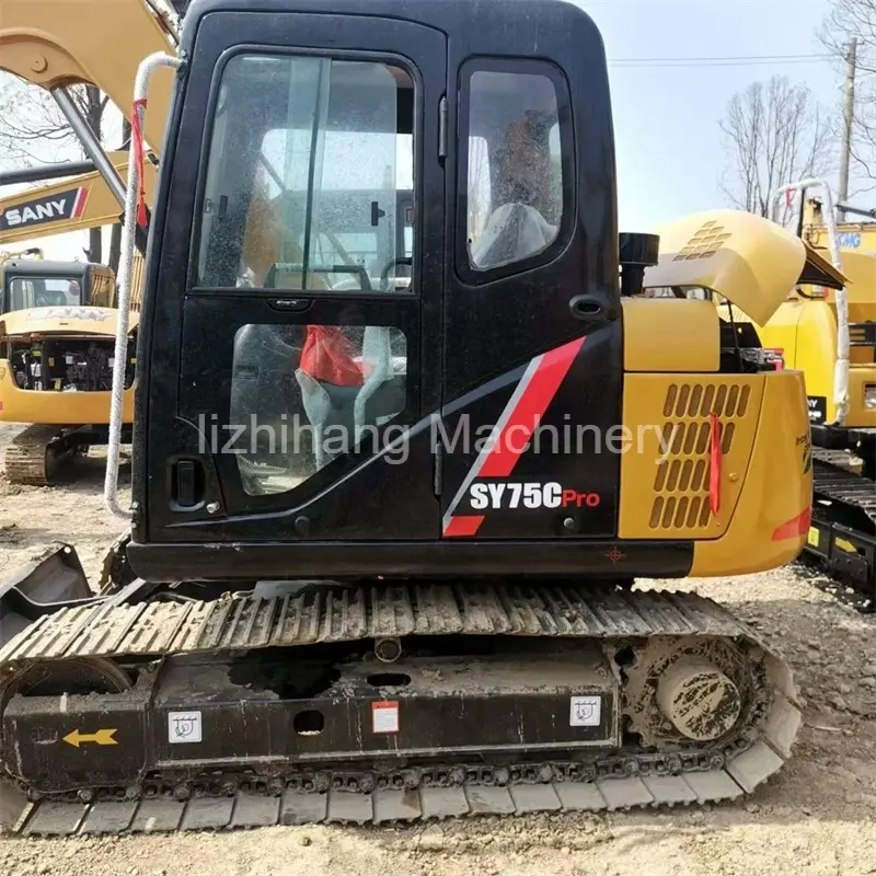 Factory Price Used 7.5ton Sany 75cpro Excavator For Sale