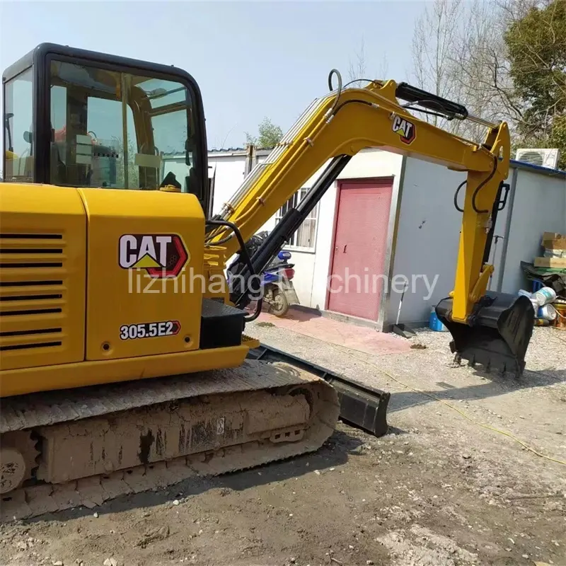 Preço de fábrica usado CATERPILLAR Cat305.5E2 Escavadeira hidráulica de esteira (6)