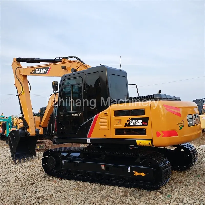 Good Condition 13.5 Ton Used SANY 135cPro Excavator