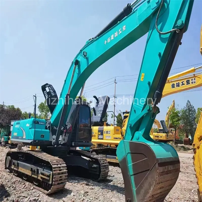 Excavadora de segunda mano Kobelco Sk350 de 35 toneladas y buen rendimiento