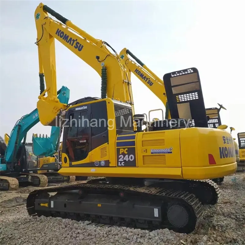 Fornecedores de máquinas escavadoras Komatsu PC240LC usadas de alta eficiência