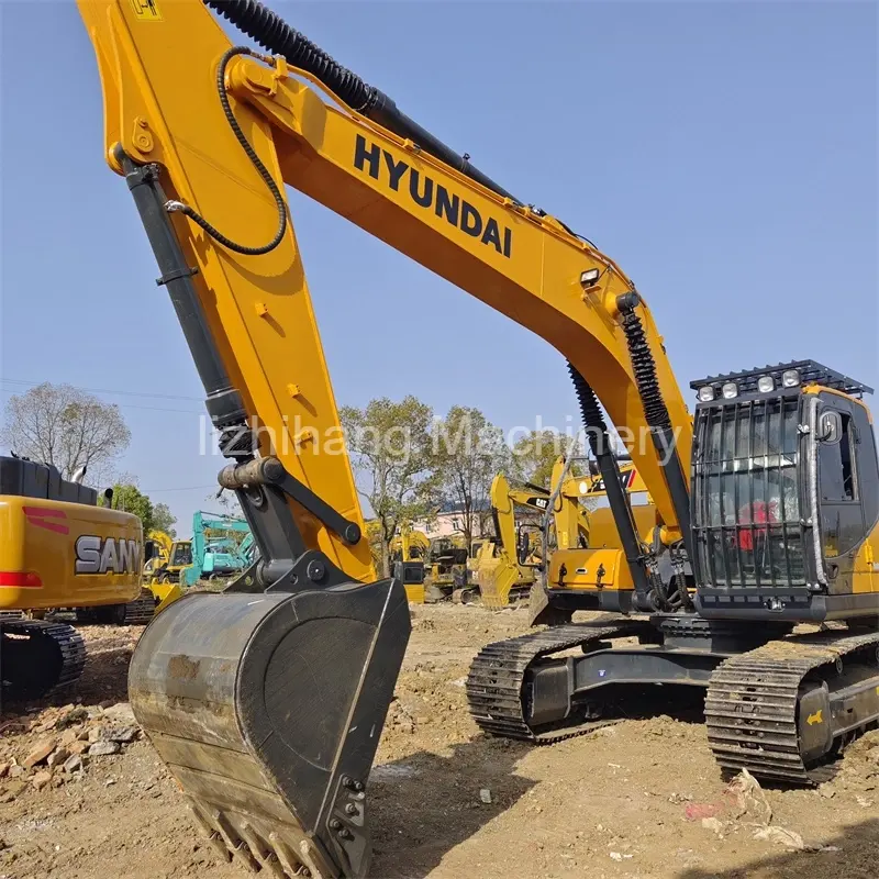 Equipamento de máquinas de movimentação de terra Hyundai 220-9S usado de alta eficiência