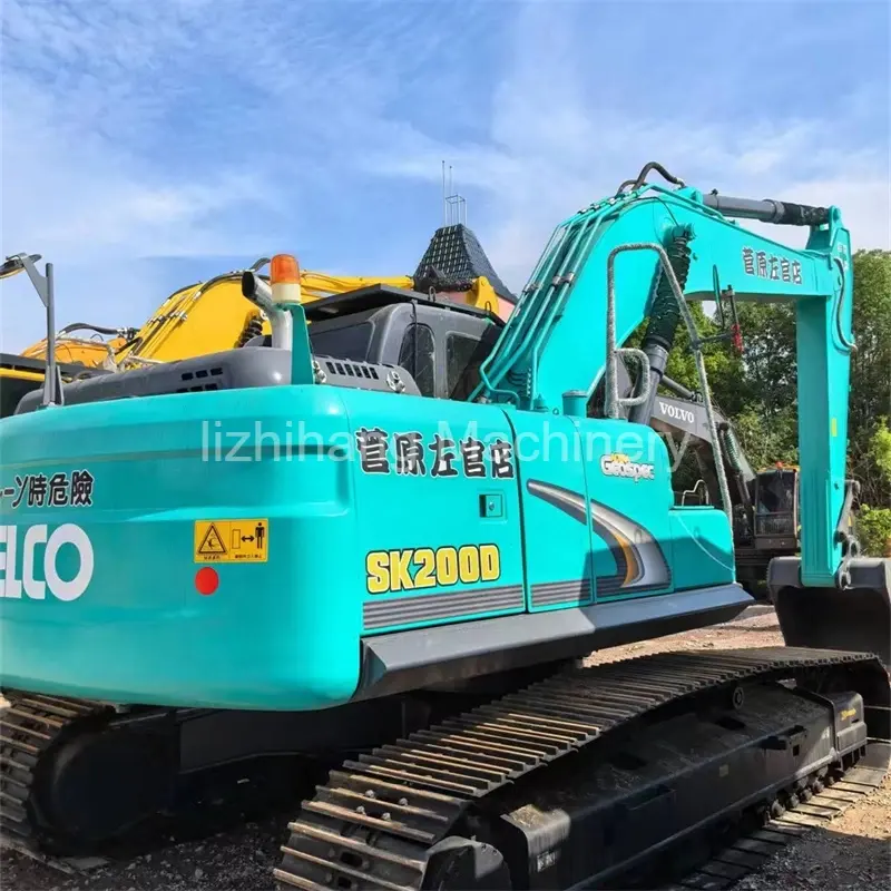 Excavadora Kobelco SK200 de segunda mano de alto rendimiento