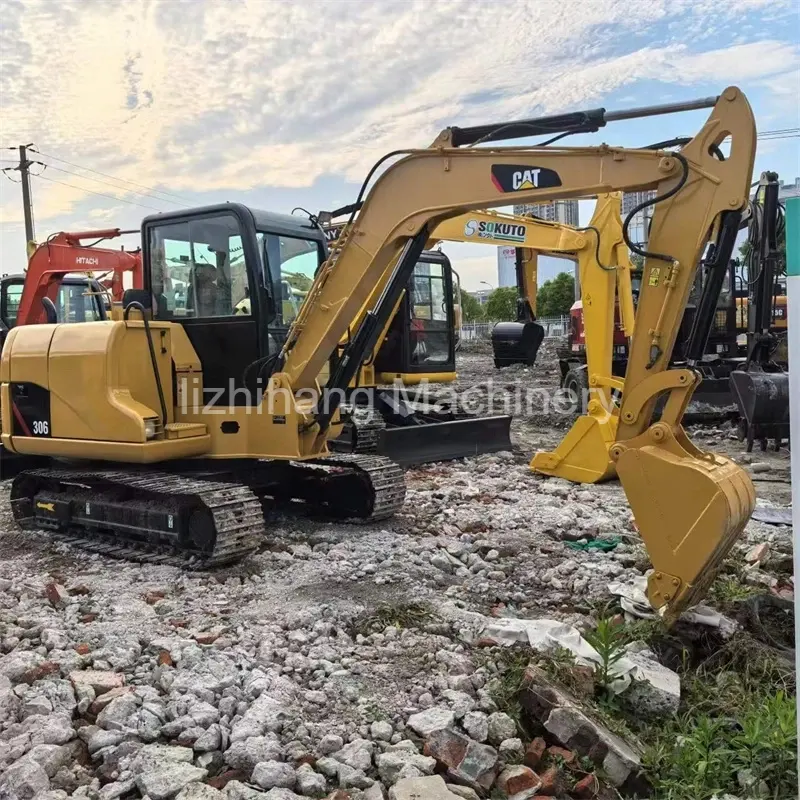 Venda quente original usada escavadeira CATERPILLAR Cat306 para projetos de construção (1)