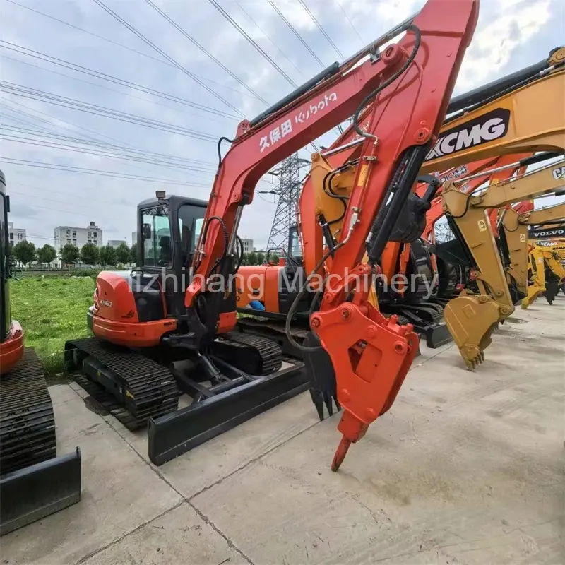 Excavadora usada japonesa Kubota KX163 Maquinaria para movimiento de tierras