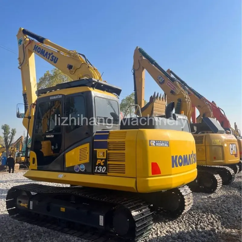 Escavadeira Komatsu PC130-7 usada máquinas de construção de alto desempenho e custo