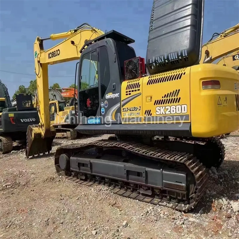 Fournisseur original de grandes machines d'excavation d'occasion Kobelco Sk260