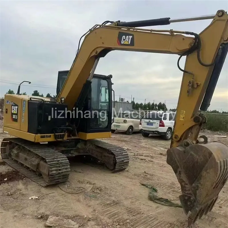 حفارة CATERPILLAR Cat307.5 مستعملة متوسطة الحجم للبناء (1)