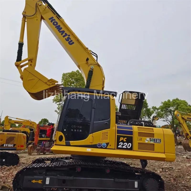 Mesin Konstruksi Ekskavator Hidrolik Komatsu PC220 Bekas Asli