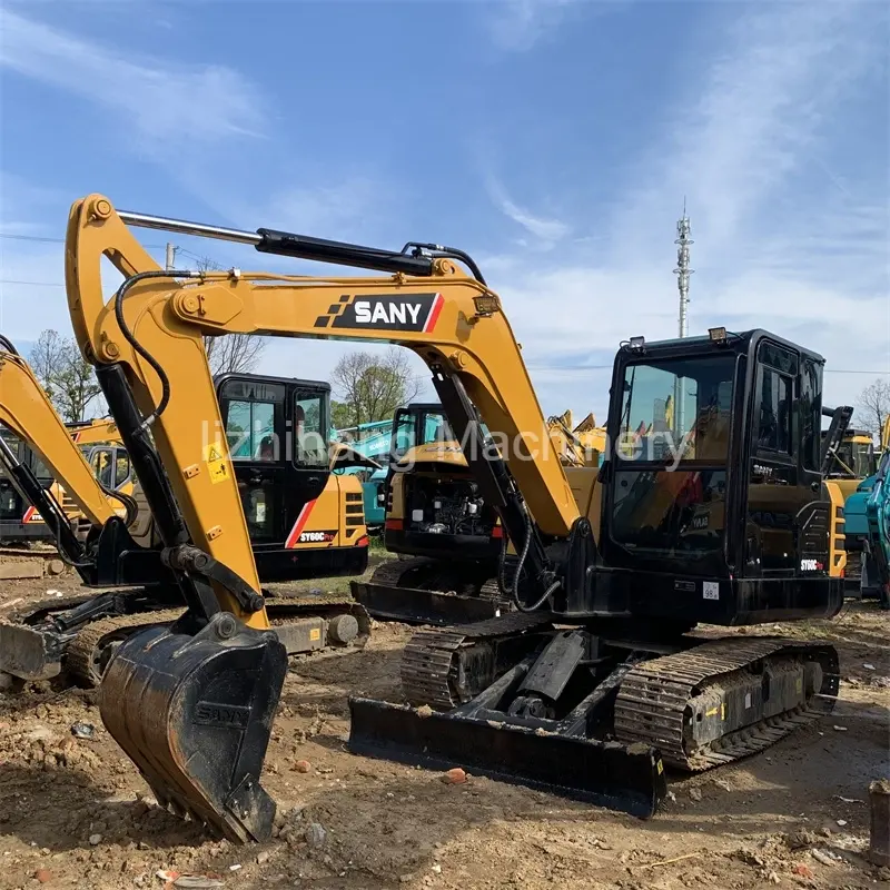 Second-Hand 6 Tons Sany 60cpro Excavator With Hydraulic System