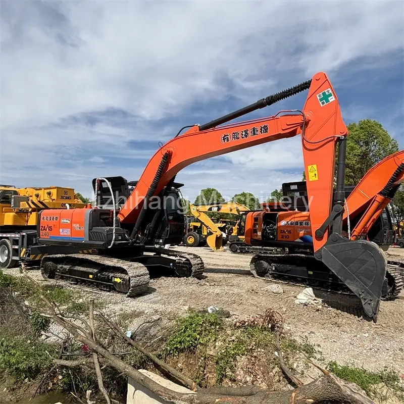 Excavadora de cadenas Hitachi ZX240 de 24 toneladas de segunda mano