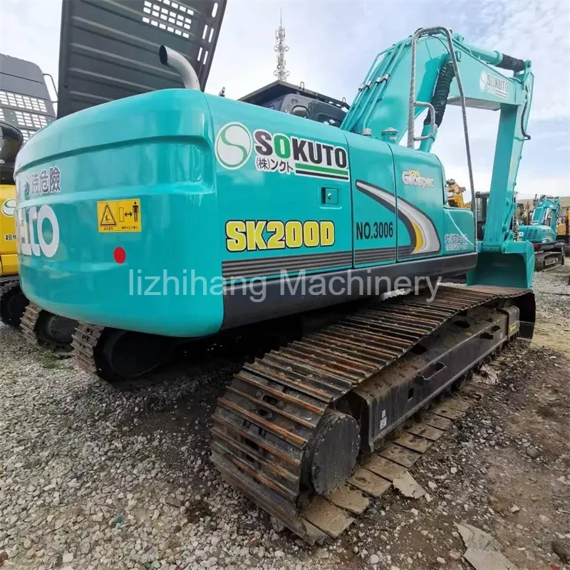 Second Hand Kobelco SK200 Hydraulic Excavator For Sale