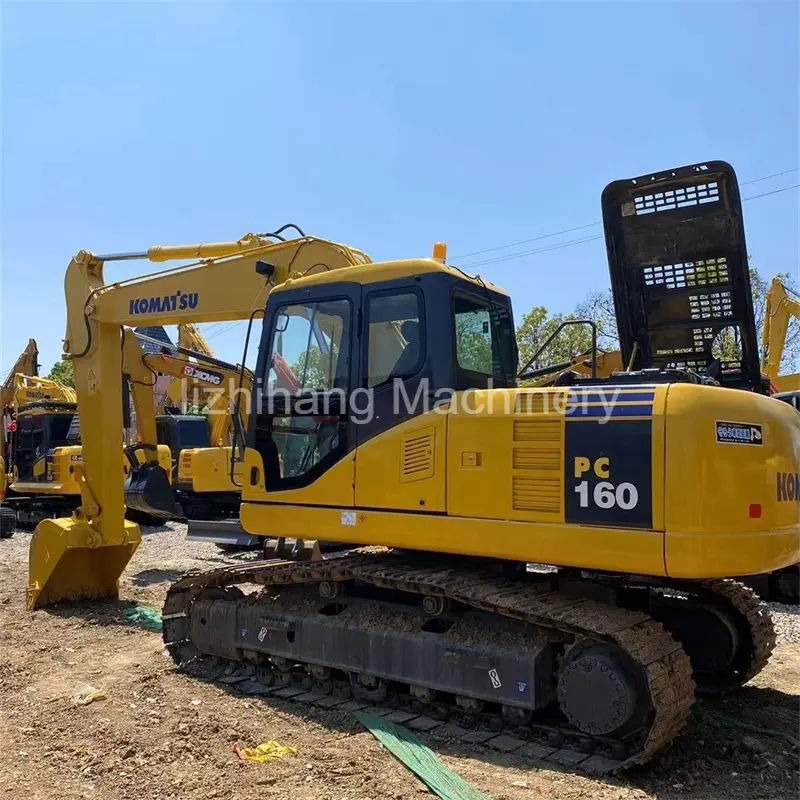 مُصنع حفارات زحافة Komatsu PC160 مستعملة