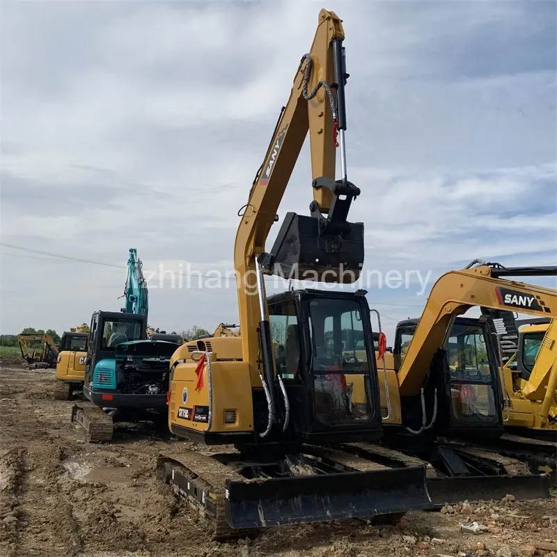 Miniexcavadora hidráulica Sany 75cpro de segunda mano en venta