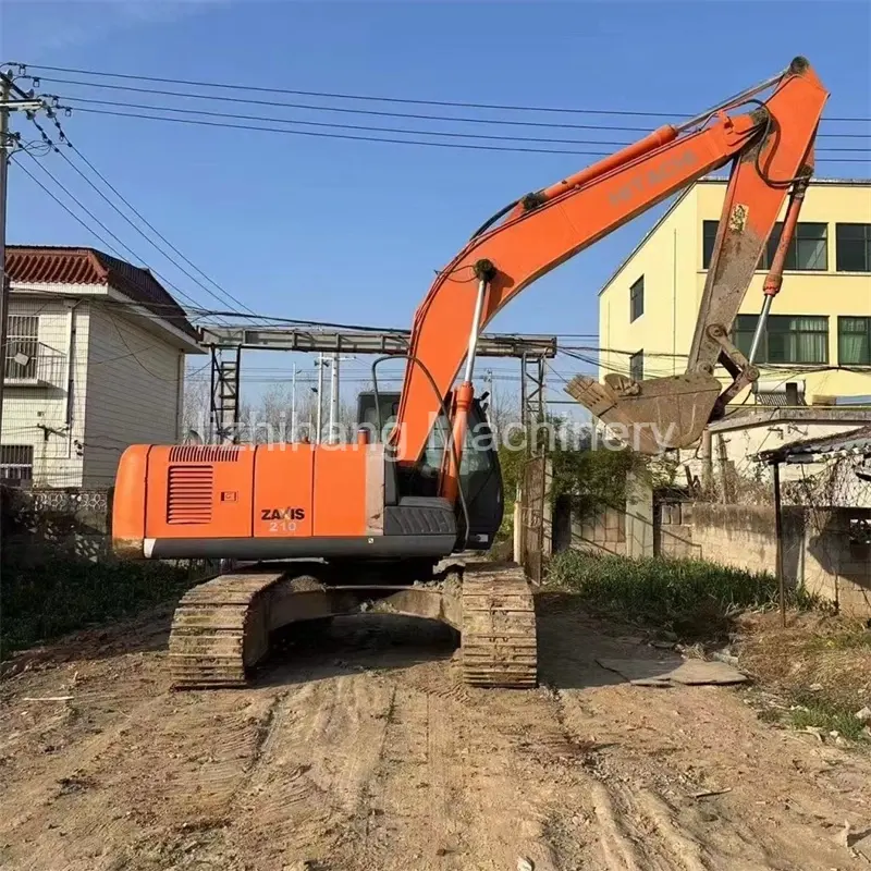 Ekskavator hidrolik perayap Hitachi ZX210 asli bekas