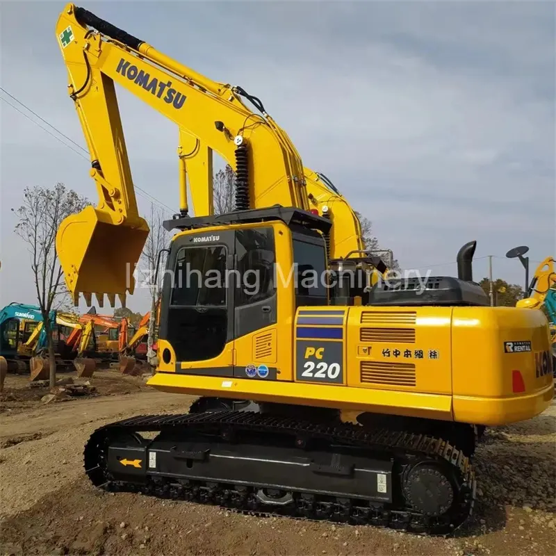 Proveedor de excavadoras de cadenas de segunda mano Komatsu PC220 de larga duración