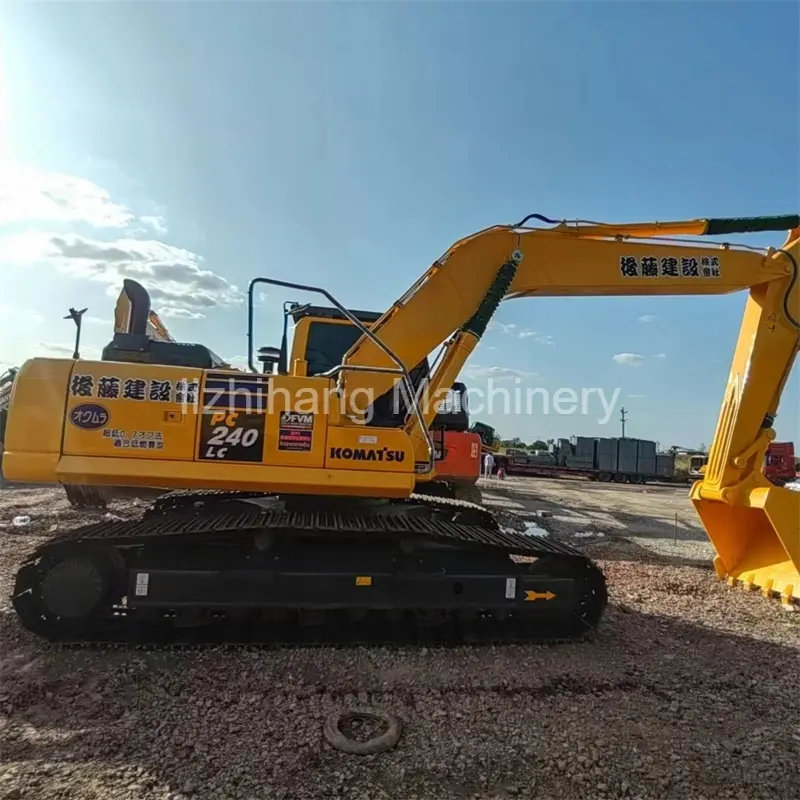 Stock Available Second-Hand Komatsu PC240Lc Tracked Excavator