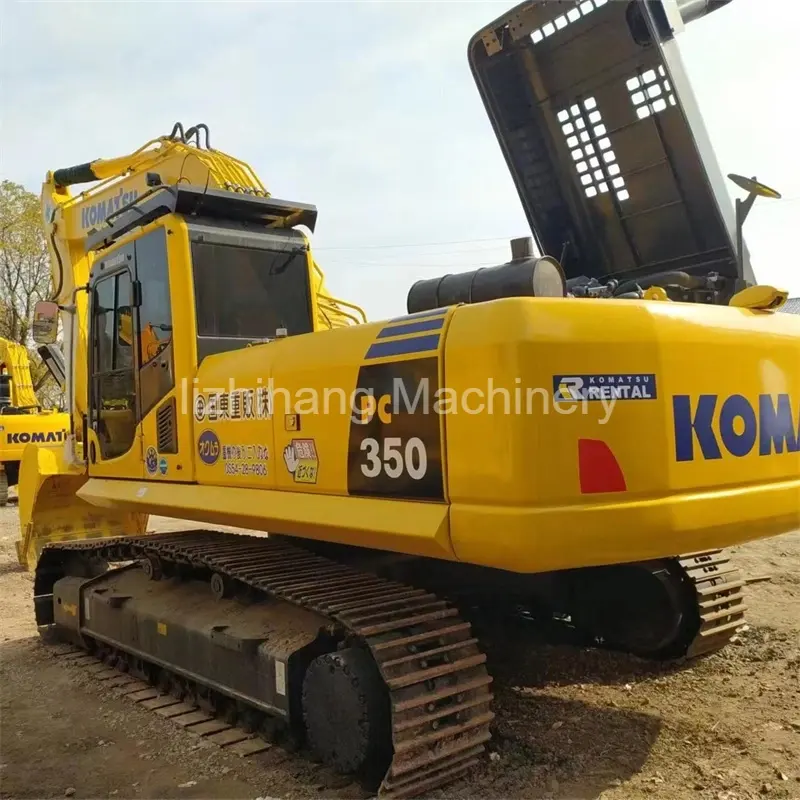 Well-Maintained Used Komatsu PC350 Large Crawler Excavators