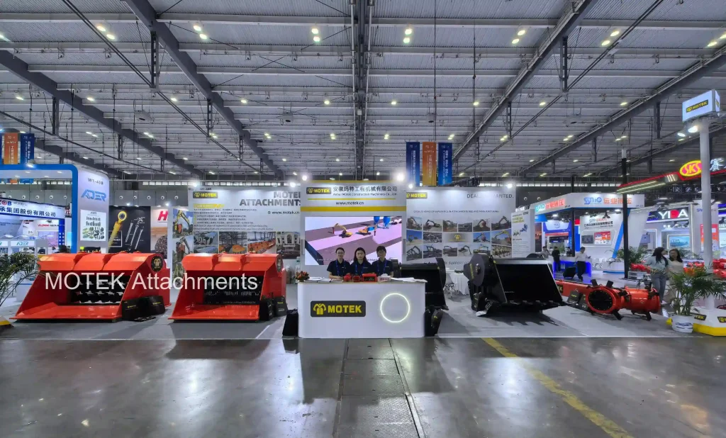 MOTEK attachments on exhibition