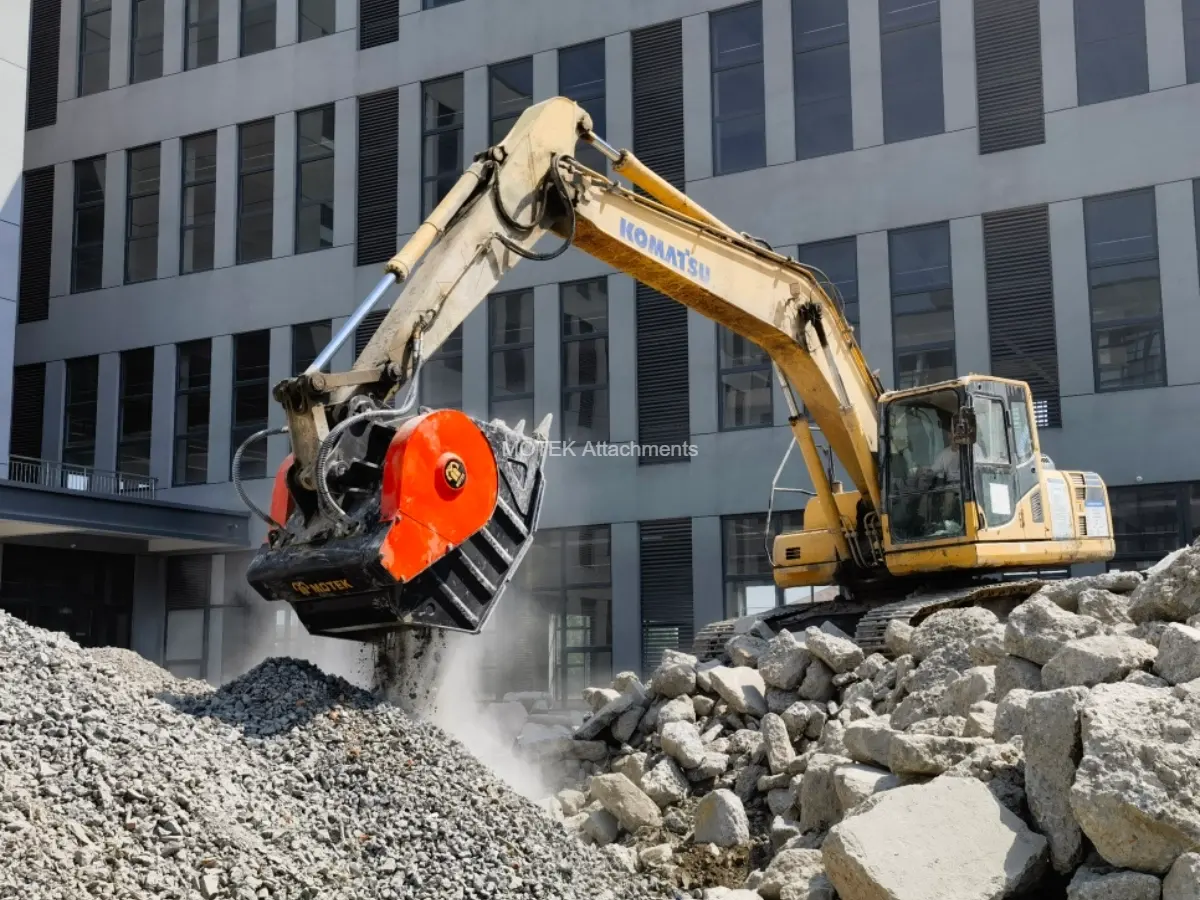 concrete crusher bucket