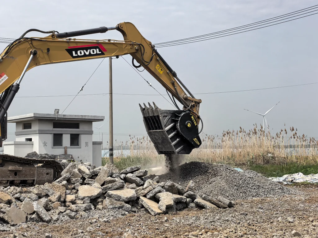 high-efficiency excavator screening buckets
