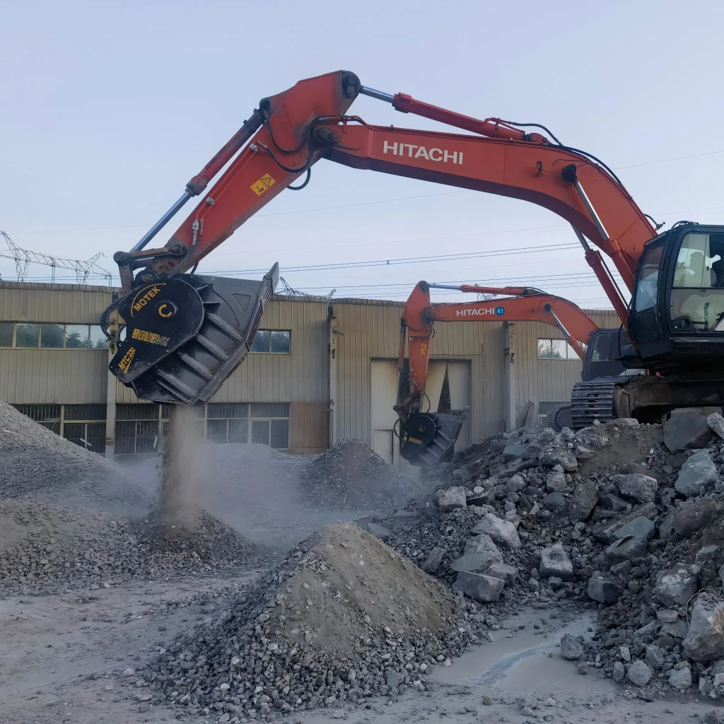 Which Crusher Bucket Attachment is Best for Demolition Waste