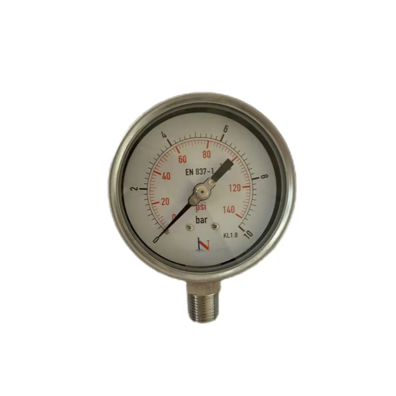 corrosion resistant stainless steel pressure gauges