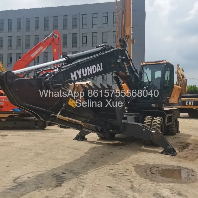 Used Excavator Hyundai 210w wheeled