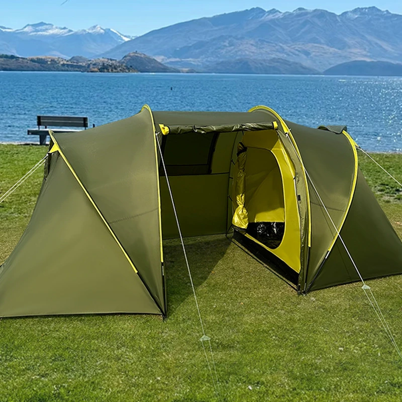 5-8 Person Foldable Tunnel Camping Tent - qiaohai