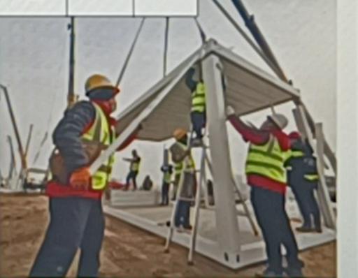 Folding Container House On-site Installation
