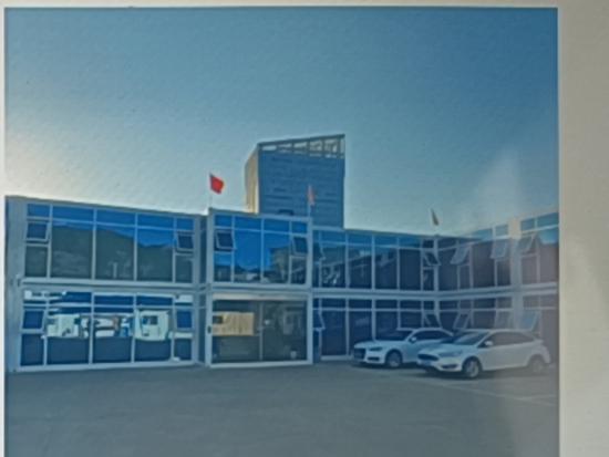 Glass Curtain Wall Modular Container Office Building