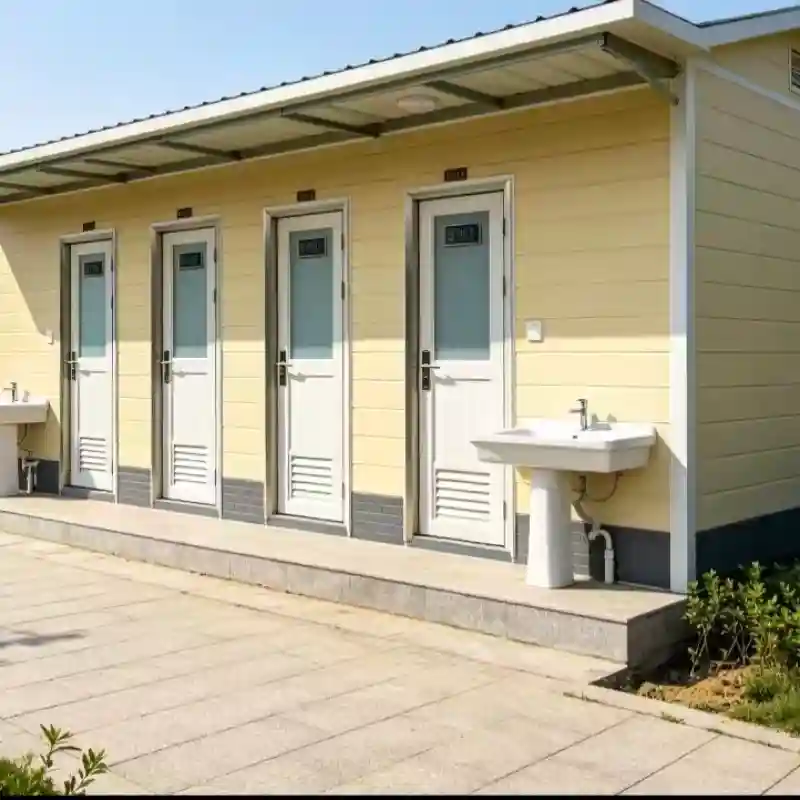 Multi-Unit 4 Compartment Container Public Toilet