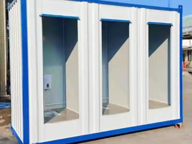 Multi-Unit 4 Compartment Container Public Toilet