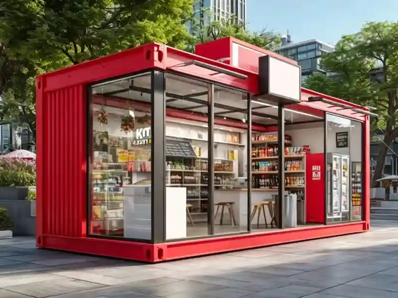 20ft Modular Container Convenience Store With Expandable Layout and Modern Design