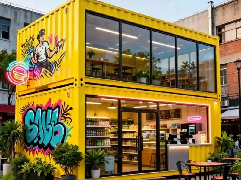 20ft Modular Container Convenience Store With Expandable Layout and Modern Design