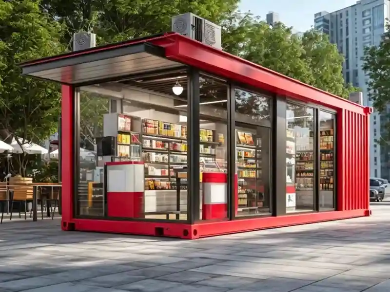 20ft Modular Container Convenience Store With Expandable Layout and Modern Design