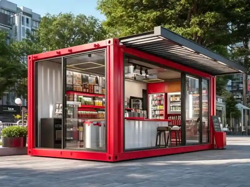 20ft Modular Container Convenience Store With Expandable Layout and Modern Design