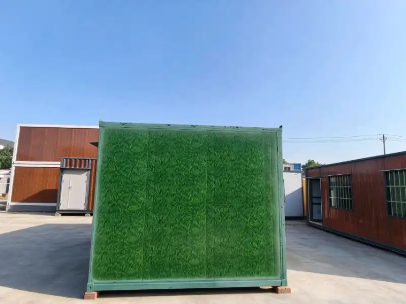 Green Camouflage Flat Pack Container House Prefabricated Modular Building