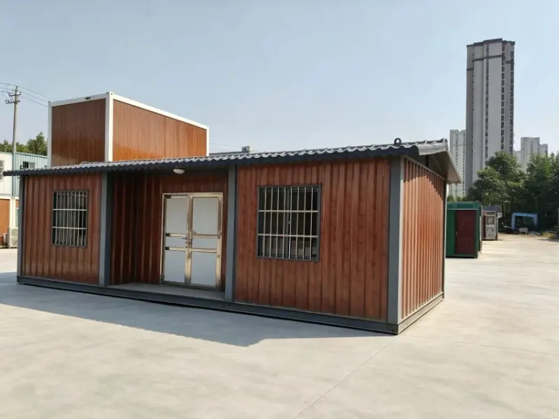 Wood Grain Flat Pack Container House for Modular Accommodation