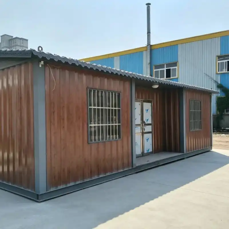 Wood Grain Flat Pack Container House for Modular Accommodation