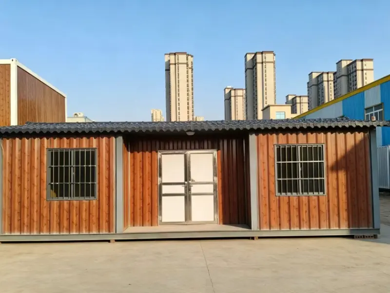 Wood Grain Flat Pack Container House for Modular Accommodation