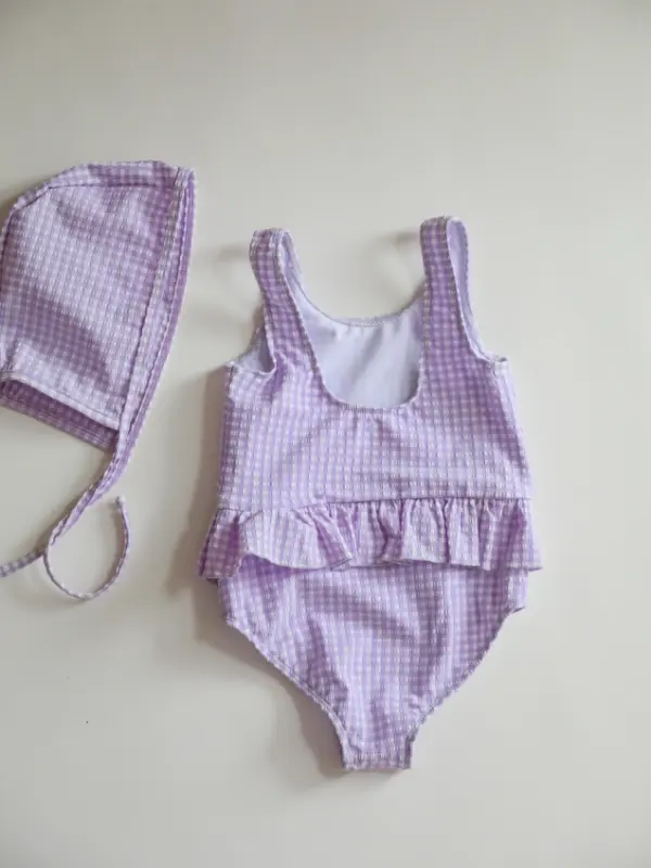 two-piece cute girl swimsuit