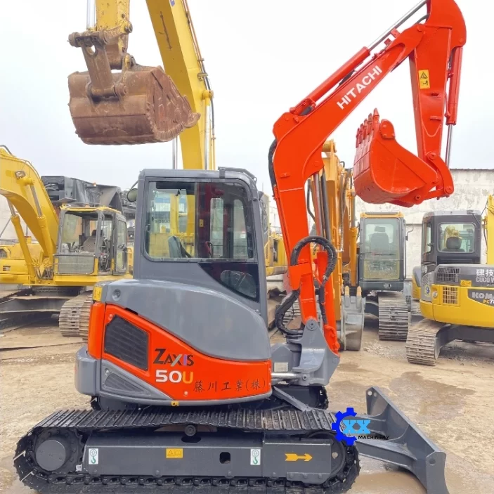 Hitachi ZX50U 5 Ton Mini Excavator Small Swing High-efficiency Hydraulics