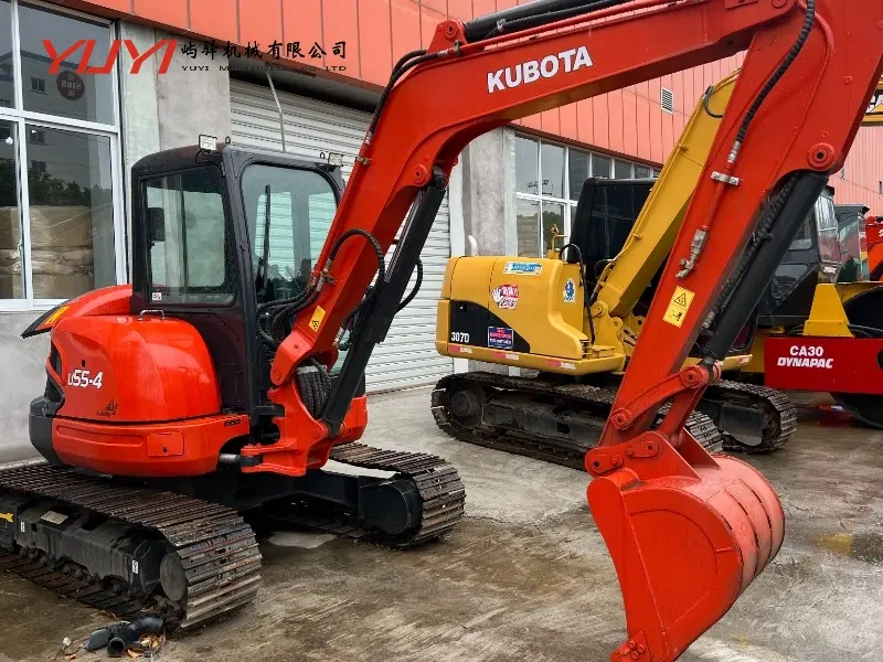Japan Used KUBOTA U55-4 Hydraulic Crawler Excavator Second-Hand Mini Excavator KUBOTA U55-4