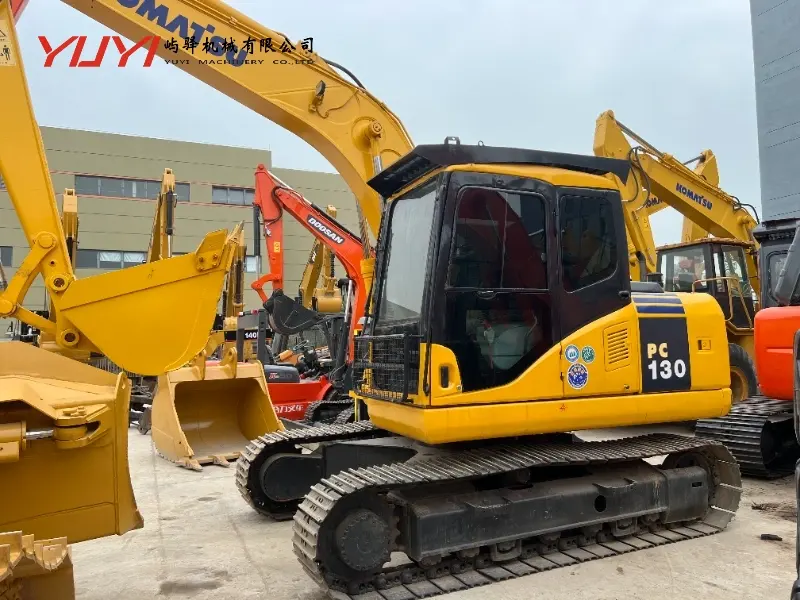Japan Used Komats PC130 Hydraulic Crawler Excavator Second-Hand Mini Excavator Komats PC130-7