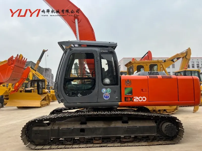 Original Used Hitachi Ex200 Long Arm Excavator Popular Construction Machinery 20 Ton for Deep Digging Well-Maintained
