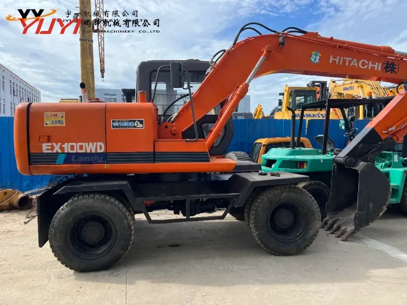 Used Hitachi Ex100d Wheel Excavator Second Hand Hitachi Ex100d Original Japan Quality Hot Sale Hitachi Ex100d Excavator