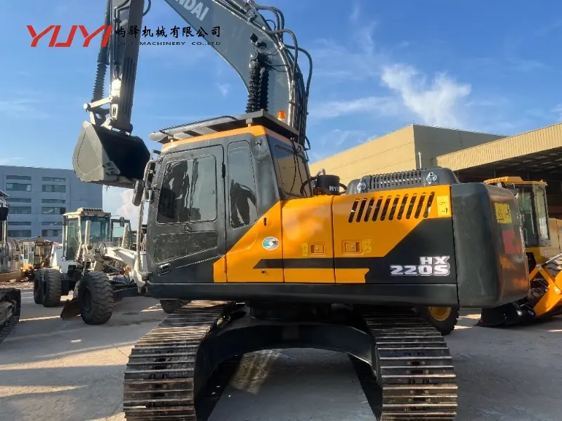 Used Hyundai HX220S Heavy Crawler Excavator Second Hand Origin Japan 20 Ton Hydraulic Crawler Digger Excavator Hitachi Hyundai HX220 for Sale